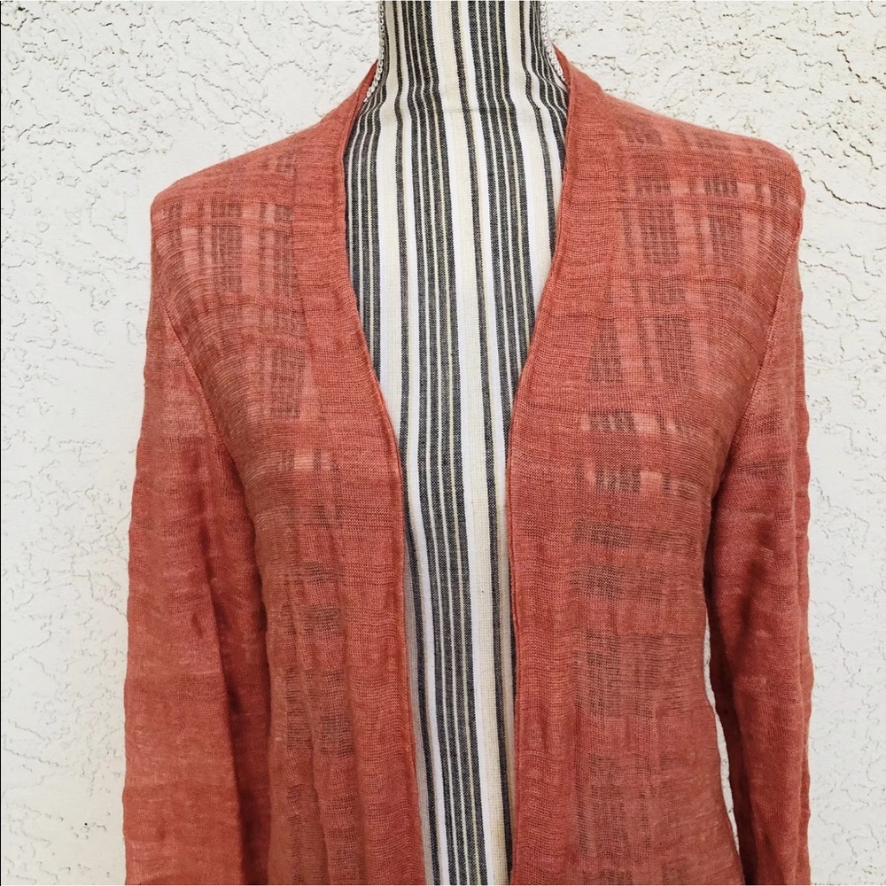 Anthropologie Moth Peach Sun Duster Sweater - Picture 5 of 7